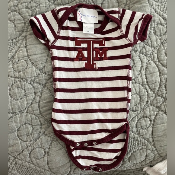 Texas A&M Aggie onesie size newborn brand is Two Feet Ahead - Picture 1 of 1